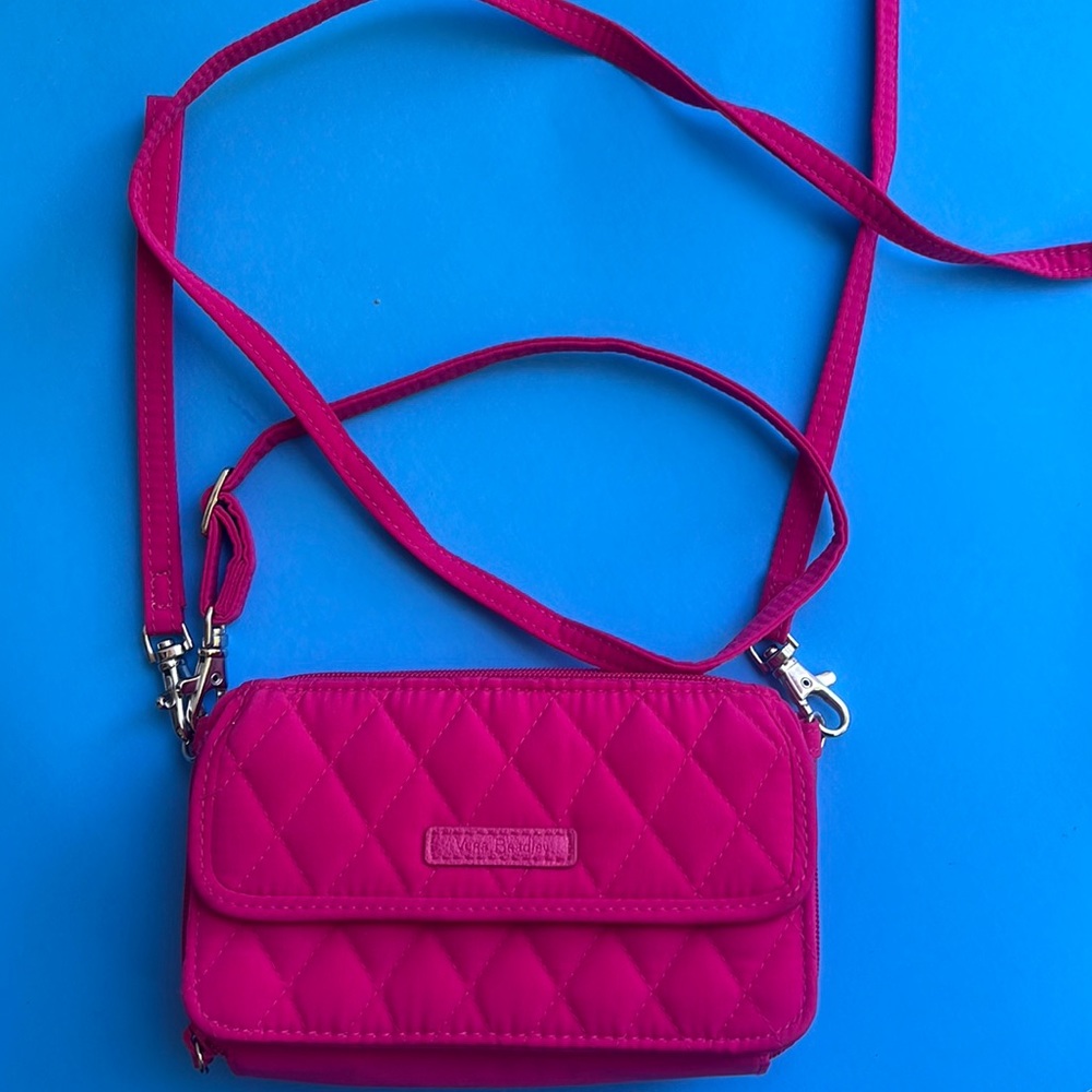 Vera Bradley Barbie Pink 4x7 Crossbody Wallet